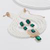 1Set Luxury Multilayer Imitation Pearl Necklace Earrings For Women Girls Temperament Jewelry Bridal Wedding Jewelry