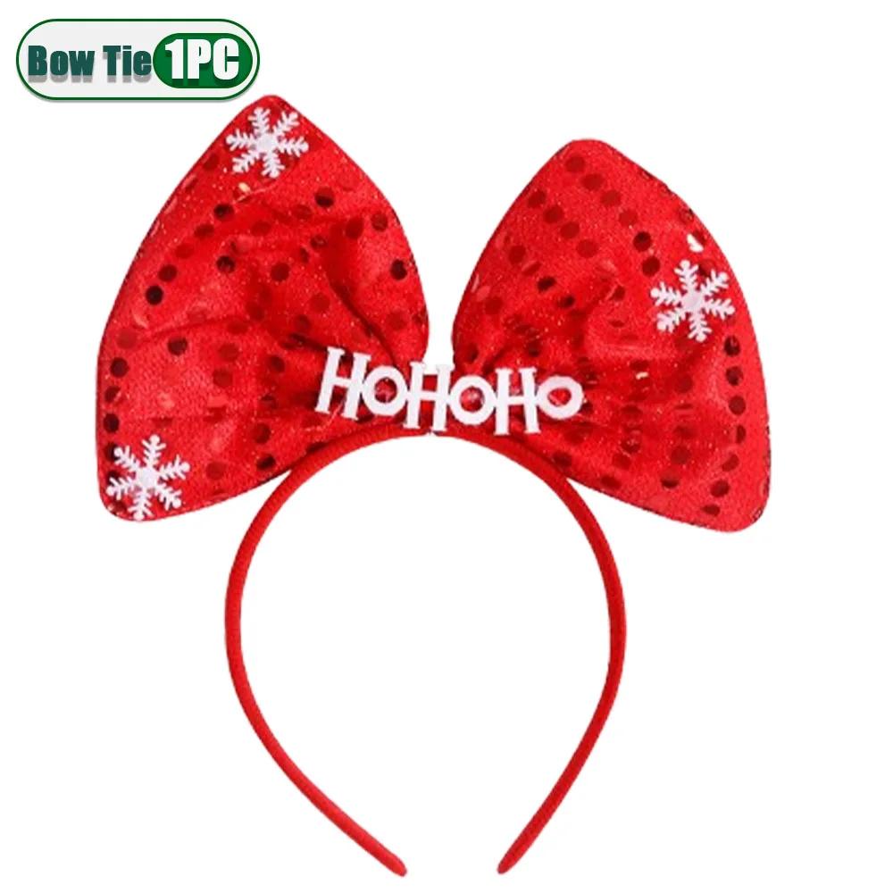 

1-20 шт 2025 новые рождественские резинки для волос праздничное украшение для вечеринки взрослые дети фото реквизит рождественская шапка снеговик повязка на голову