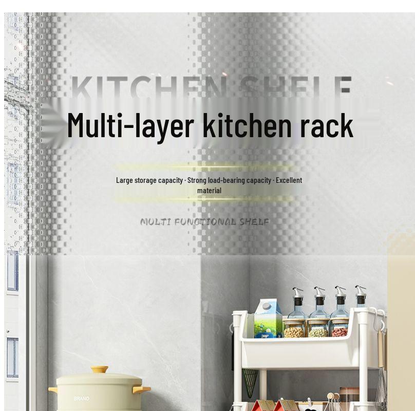 Multi-layer Kitchen Storage Rack for Snacks, Fruits, and Vegetables