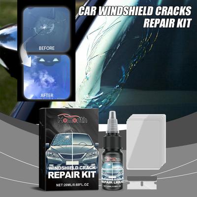 Car Windshield Cracks Repair Kit Easy Repair Cracks Windscreen Scratch Restoration Protective Auto Glass Nano Repair Fluid Set