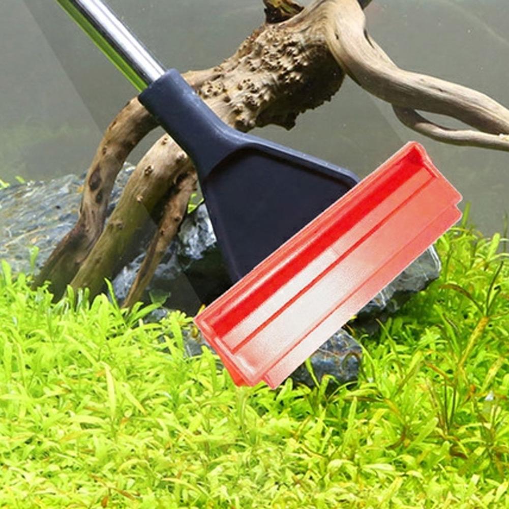 SX 12 3 In 1 Multi Function Fish Tank Cleaning Tool Telescopic Brush Algae Scraper Water Plants Rake Aquarium Cleaner