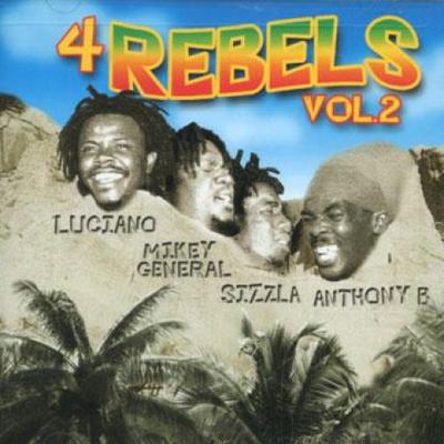 CD LUCIANO, MIKEY GENERAL, SIZZLA, ANT - 4 Rebels Volume 2 RZDCD001 RAS 2003 UK Reggae, Ska & Dub