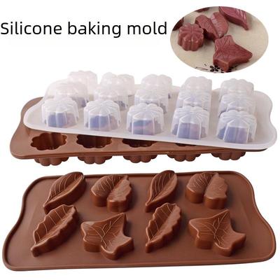 15-Grid Plum Blossom Silicone Mold for Chocolate, Candy, Biscuit, Cake, Soap, or Ice Cubes