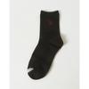 [26SS] Brown Line Color Block Cotton Blend Mid-calf Socks 3-Piece Set HISS6E230W2