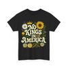 No King In American Retro Floral 70s Democracy Shirt Women T-Shirt