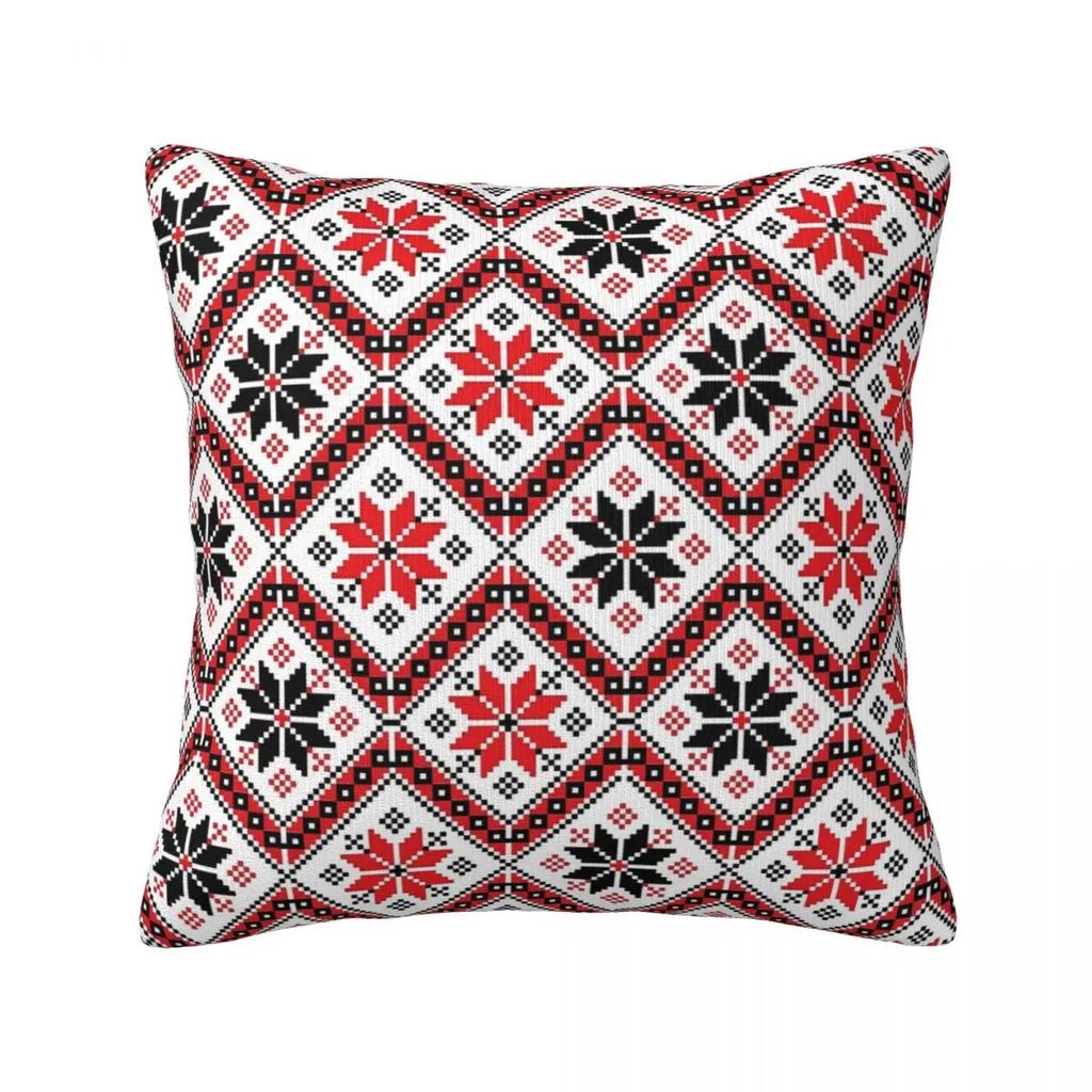 Bohemian Large Pillowcase Ethnic Style Bedroom Zipper Spring Square Cover S