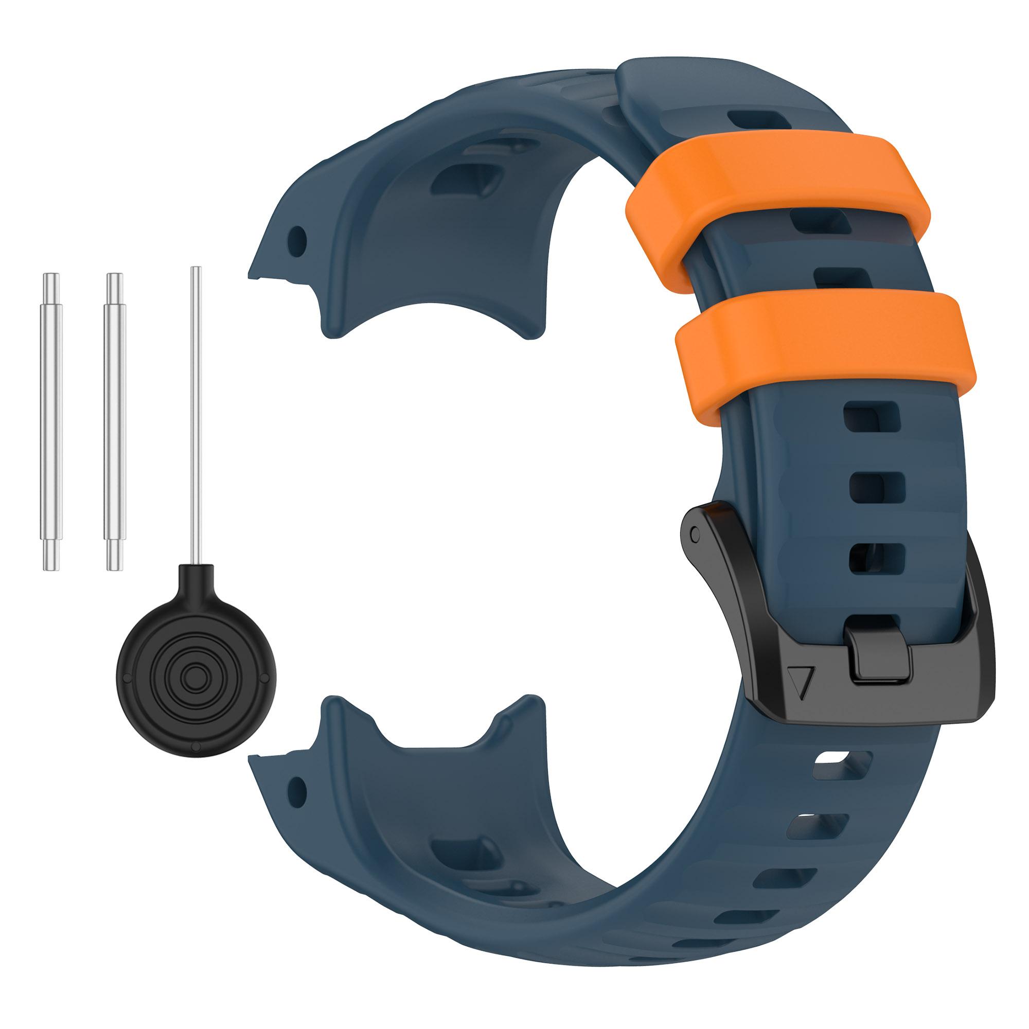 

Ремешок для Garmin Instinct E 40 мм 45 мм ремешок для умных часов мягкий силиконовый ремешок для часов наручные браслеты ремешок на запястье аксессуары For Instinct E 45mm синий/оранжевый