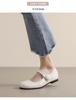 French-Japanese One-Strap Mary Jane Flats - Women's Round Toe, Soft Sole Slip-On Dolls Shoes, College Style.