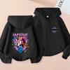 2025 New Y2K KPop Devil Hunter Zipper Hoodie Autumn Casual Long Sleeve Children's Clothing Fashion Versatile Girls' Top