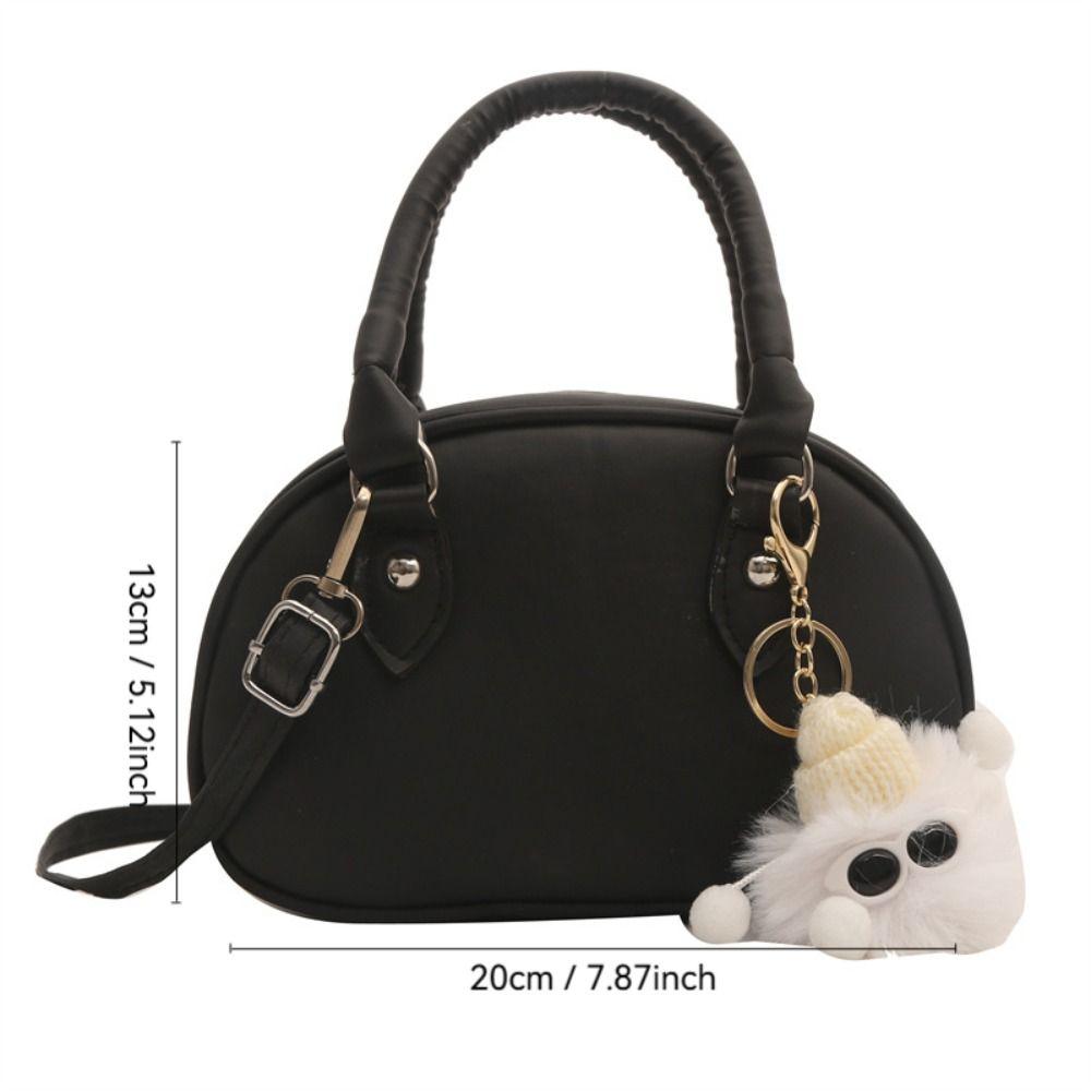 Women New Fashion with Free Pedant PU Shoulder Bag Y2k Casual Adjustable Crossbody Bag Vintage Squared Handbag Girl Lady Gift