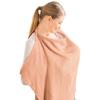 Breathable Cotton Breastfeeding Towel Adjustable Strap Nursing Cloak Breastfeeding Shawl With Pockets Solid Color