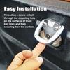 Xtahdge Heavy Duty Nickel Alloy D-Ring Tie Down Anchor for Pickup Truck Heavy Duty