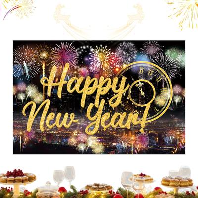 Happy New Year Theme Party Background Banner New Year Celebrate Family Party Decoration Photo Background Decoration