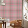 Vichy Plaid Wallpaper Red and Gray for Living Room and Bedroom 50x1000