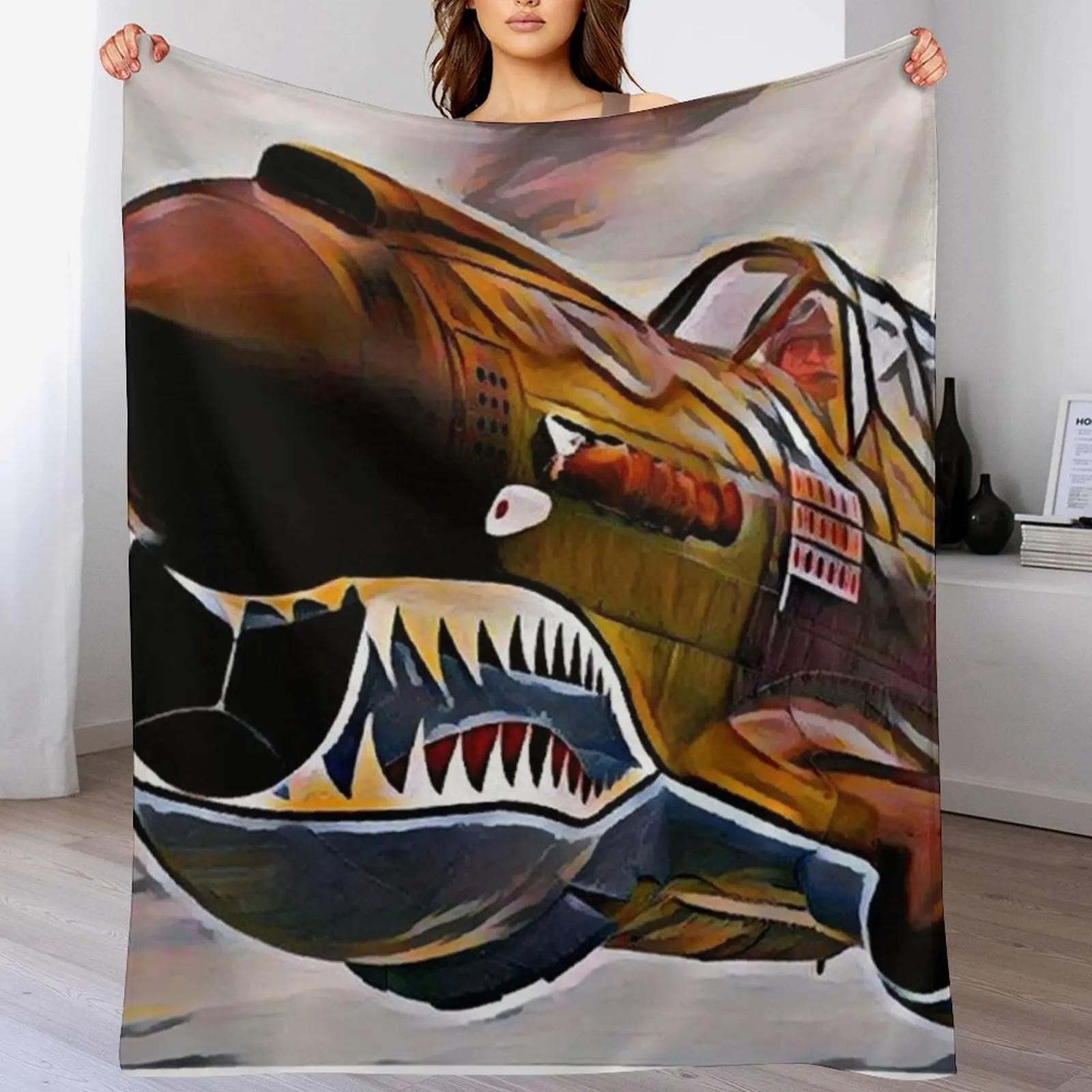 New Flying Tiger Throw Blanket Air Conditioner Soft Blanket for Office Home 102x76cm(40x30in)