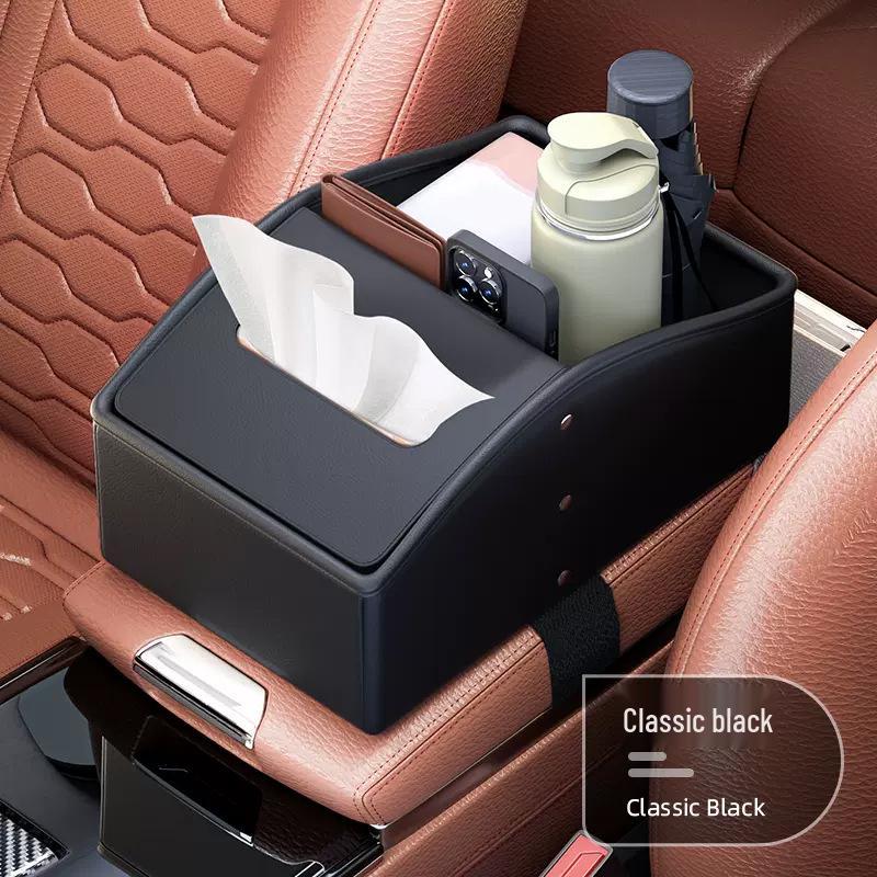 

Многофункциональный автомобильный подлокотник-бокс для хранения и держатель для салфеток с подстаканником