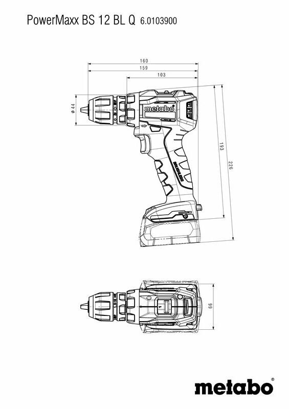 Дрель-шуруповёрт Metabo Powermaxx BS 12 BL Q601039800