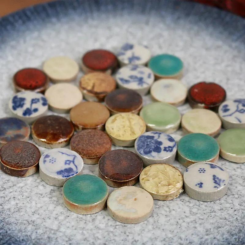 100g DIY Ceramic Mosaic Fragments Shaped Irregular Free Stone Porcelain Pieces Handmade Material Collage Small Tiles cerh1