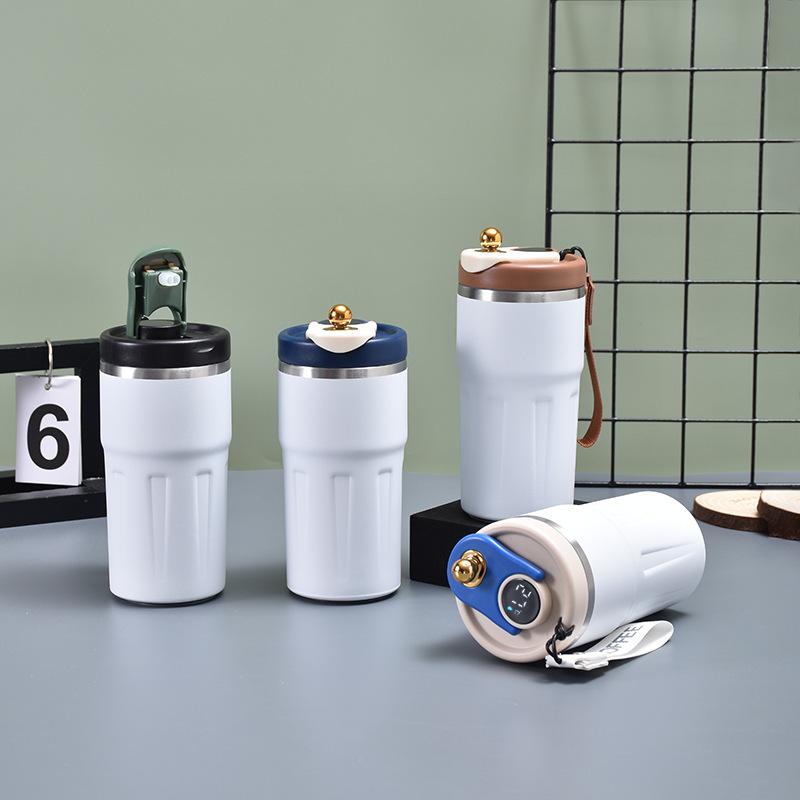 Smart Temperature Display Coffee Cup 316 Stainless Steel Vacuum Cup Tumbler Women's Good-looking Portable Water Cup Mug