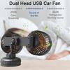 Car Fan with Large Suction Cup Low Noise Strong Wind