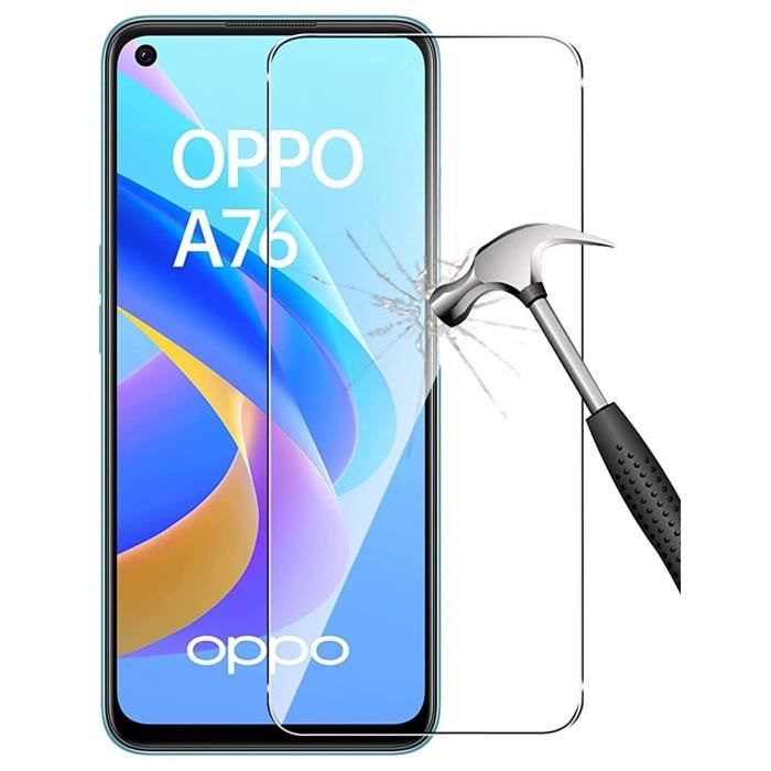 Protective Film - Phonillico - OPPO A76 - Pack of 2 - Tempered Glass - Scratch-resistant