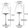 2PCS High-end Large Capacity Bordeaux Burgundy Red Wine Glass Cup Bar Restaurant Wedding Party Wine Set Household Drinkware Gift