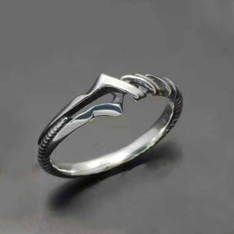 New NEON GENESIS EVANGELION EVA Animation Peripheral Cartoon Ring High-looking Couple Open Ring Versatile Gift
