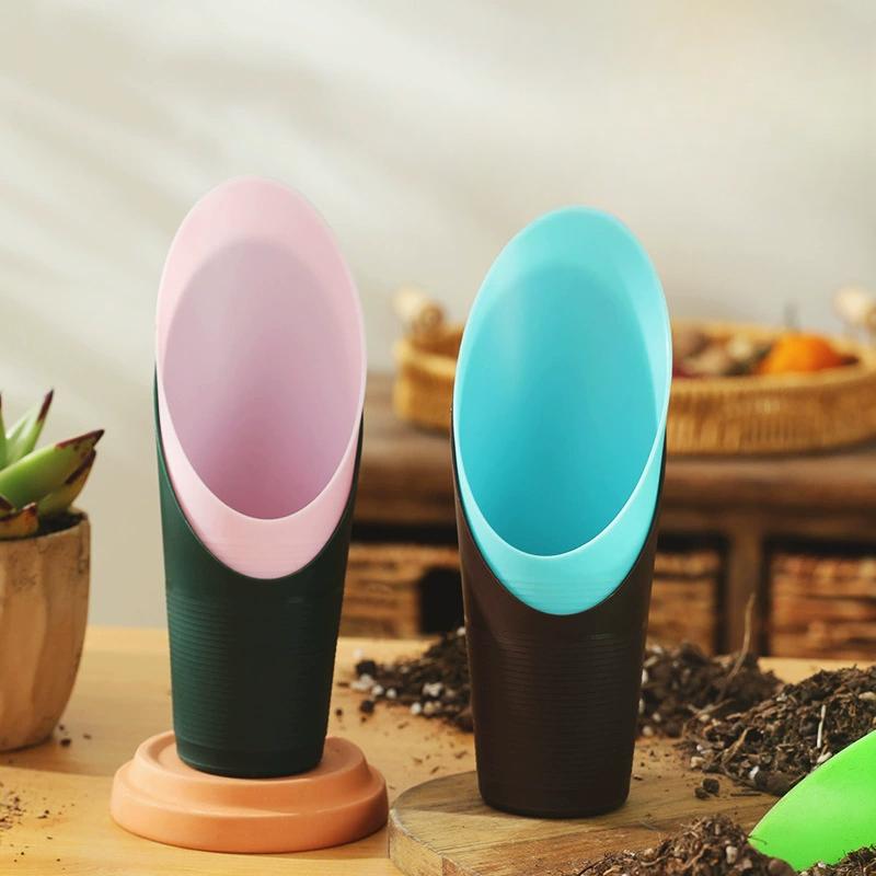 

Succulent Plastic Shovel Bucket Colorful Micro Landscape Green Plant Pot Potted Plant Garden Tool Soil Shovel Potted Plants Tank кавовий