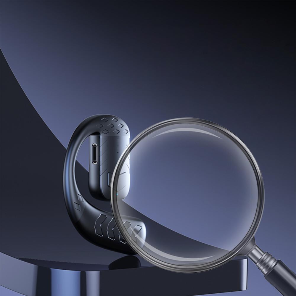 Handsfree Headset Bluetooth-Compatible Earpiece Noise Canceling Sports Headphone Waterproof HiFi Stereo Earbud for IPhone/Huawei