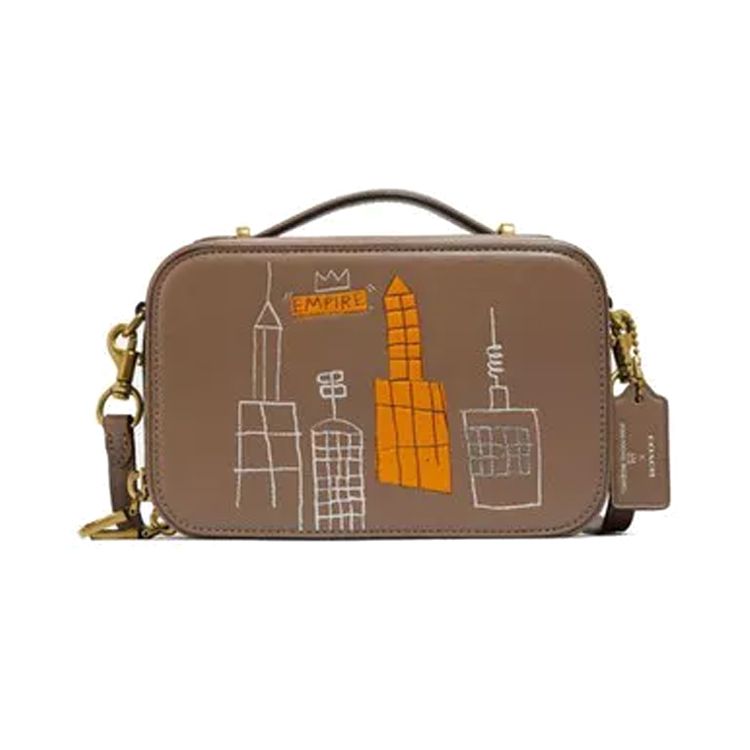 

Coach X Basquiat Collaboration Alie 17 Graffiti Print Leather Camera Bag Women crossbody bag Brass 6916-B4PTV Basic Set (Bag+Dust Bag)