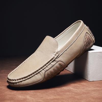 Echtes Leder Herren Slipper Neue Fahrschuhe Freizeit Schuhe Luxusmarke Formelle Mokassins Italienische Bequeme Slipper Bootsschuhe Herrenschuhe
