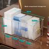 Acrylic Facial Mask Organizer Storage Box with Compartments for Makeup and Skincare
