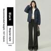 Micro Flared Pants For Women With Stretch Polyester And High Waist Design For Casual Spring Wear