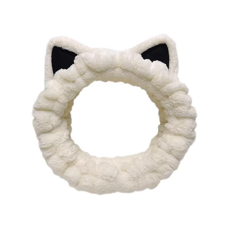2023 Autumn/Winter Plush Cat Ear Hair Band for Women - Cute Headband for Face Washing & Hair Tie