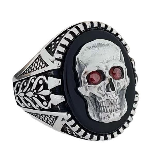 Men's Carved Skull Retro Ring - Super Eco-Friendly Alloy