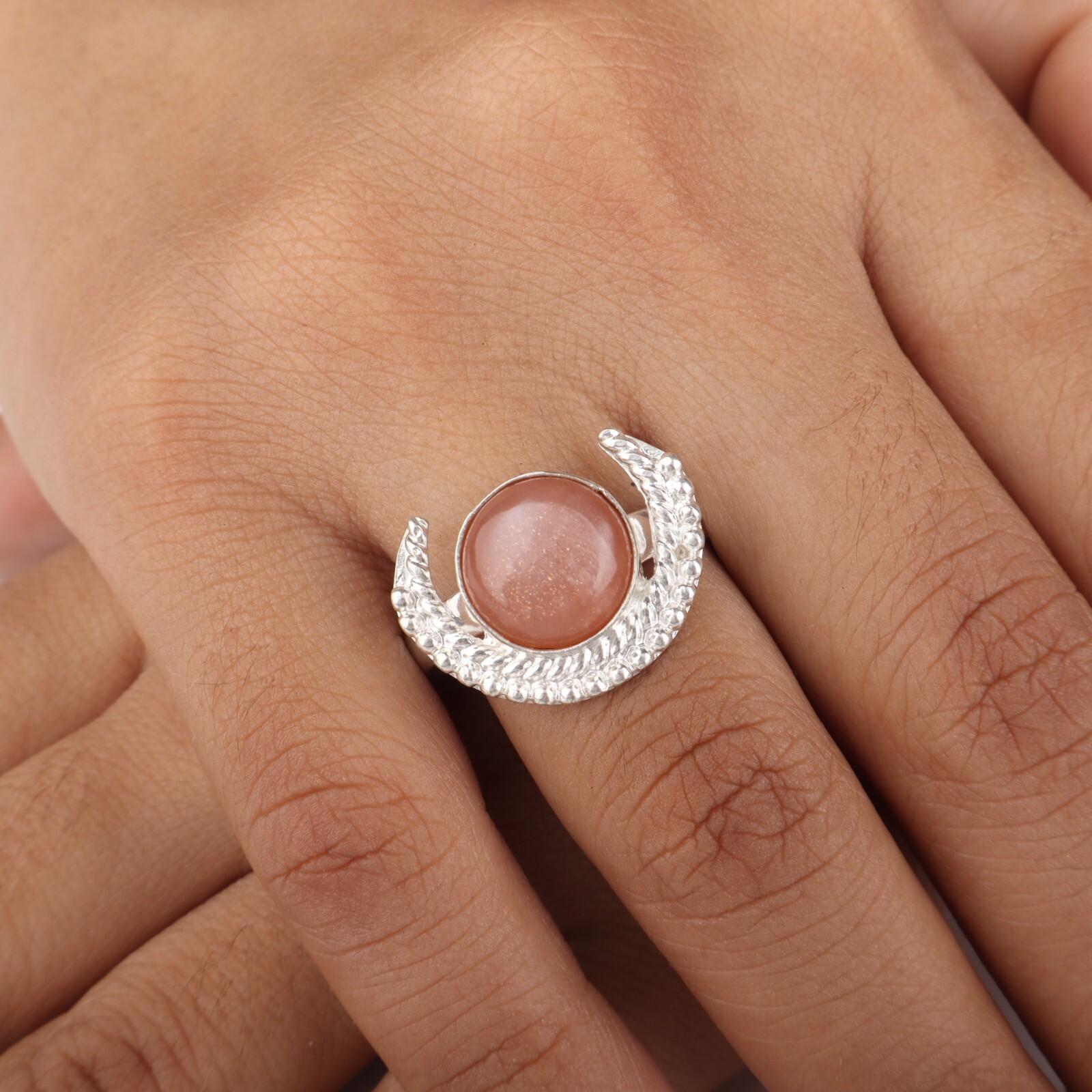 

Natural Purple Cat s Eye Gemstone 925 Sterling Silver Handmade Jewelry Ring RR-48-39 13