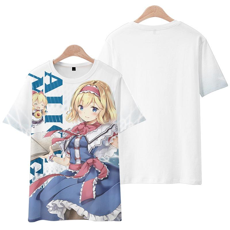 Game Touhou Project Cosplay T-Shirt 3D Hakurei Reimu Print Anime Cartoon Tees Summer Men Women Harajuku