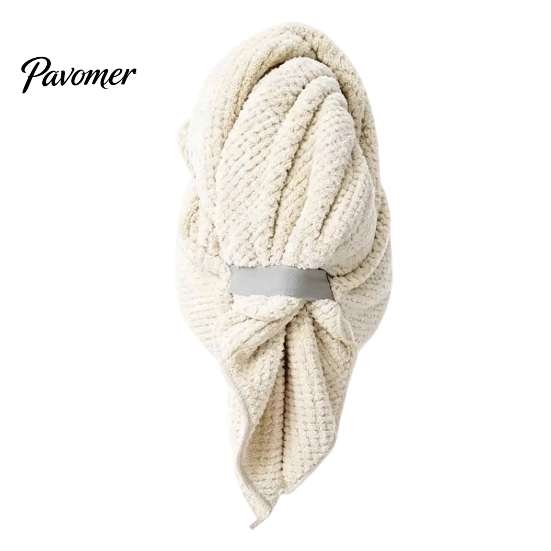 Breathable Hair Drying Towel for Hotel Microfiber Wrap, Quick Dry Anti-frizz Turban with Elastic Comfortable Cap Home Band, Super Absorbent Women Wrap