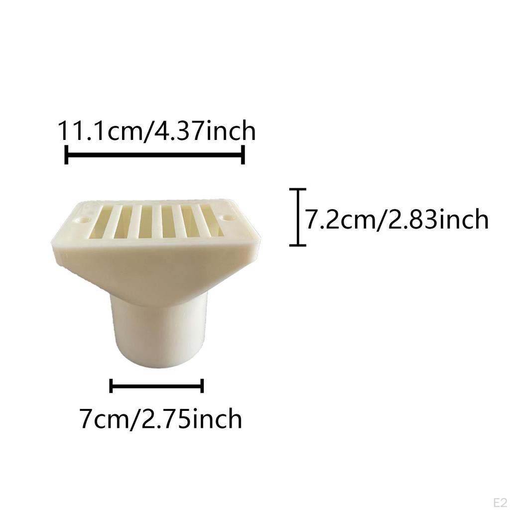 Swimming Pool Water Overflow Outlet Drain Fittings Outdoor with 2 Screws Floor