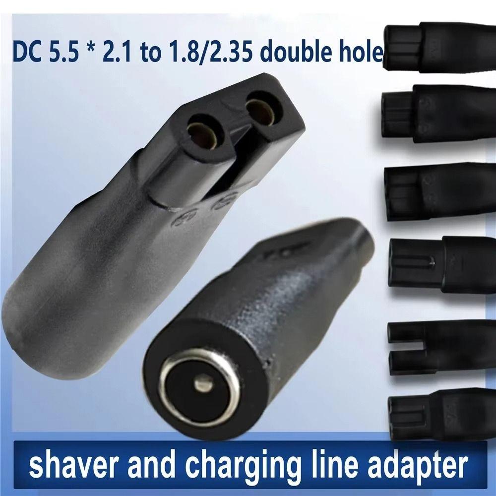 

8Pcs/Set Double Hole/Single Slot Hair Clipper DC Converter Power Supply Conversion Interface Plug
