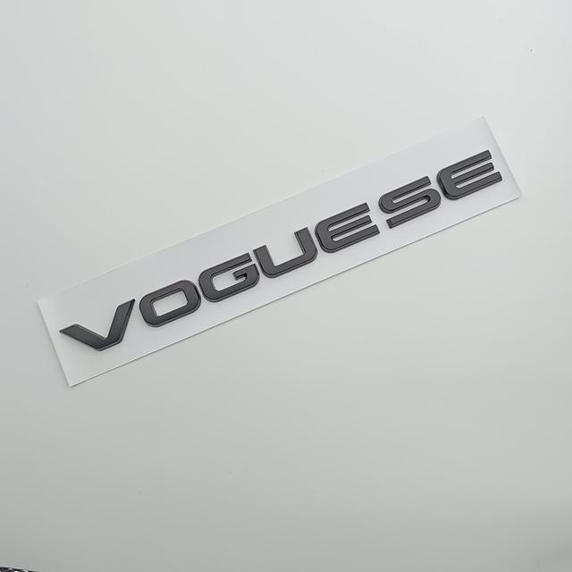 3D ABS Chrom Schwarz Logo Vogue SE Emblem Buchstaben Kofferraum Abzeichen Aufkleber Für Vogue SE Aufkleber Zubehör