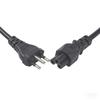 INMETRO-Certified Brazil AC Power Cord, 10A/16A, Three-Pin Plum Blossom Tail