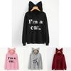 Streetwear Hoodie For Women With Letter Pattern And Cotton Blend For Casual Fall Fashion