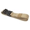 Hiking Belt with Buckle Quick Release Polyester and Zinc Alloy Comfortable Elastic Stretch Belt for Men Women Khaki