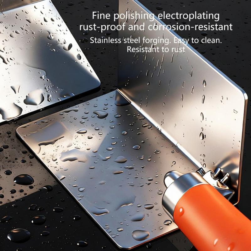 Durability Steel 90degree Corner Trowel with AntiSlip Handle Hanging Hole for Easy Storage Use Drywall Corner Tool