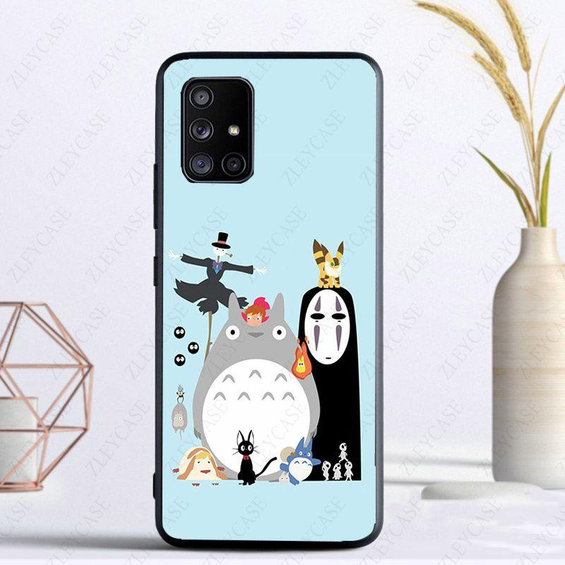 Happy Totoro Cat Phone Cover Funda For Samsung Galaxy A13 A53 A11 A12 A32 A22 A52S A10S A41 A42 A33 A20E A30S A40 A71 A21S Cases