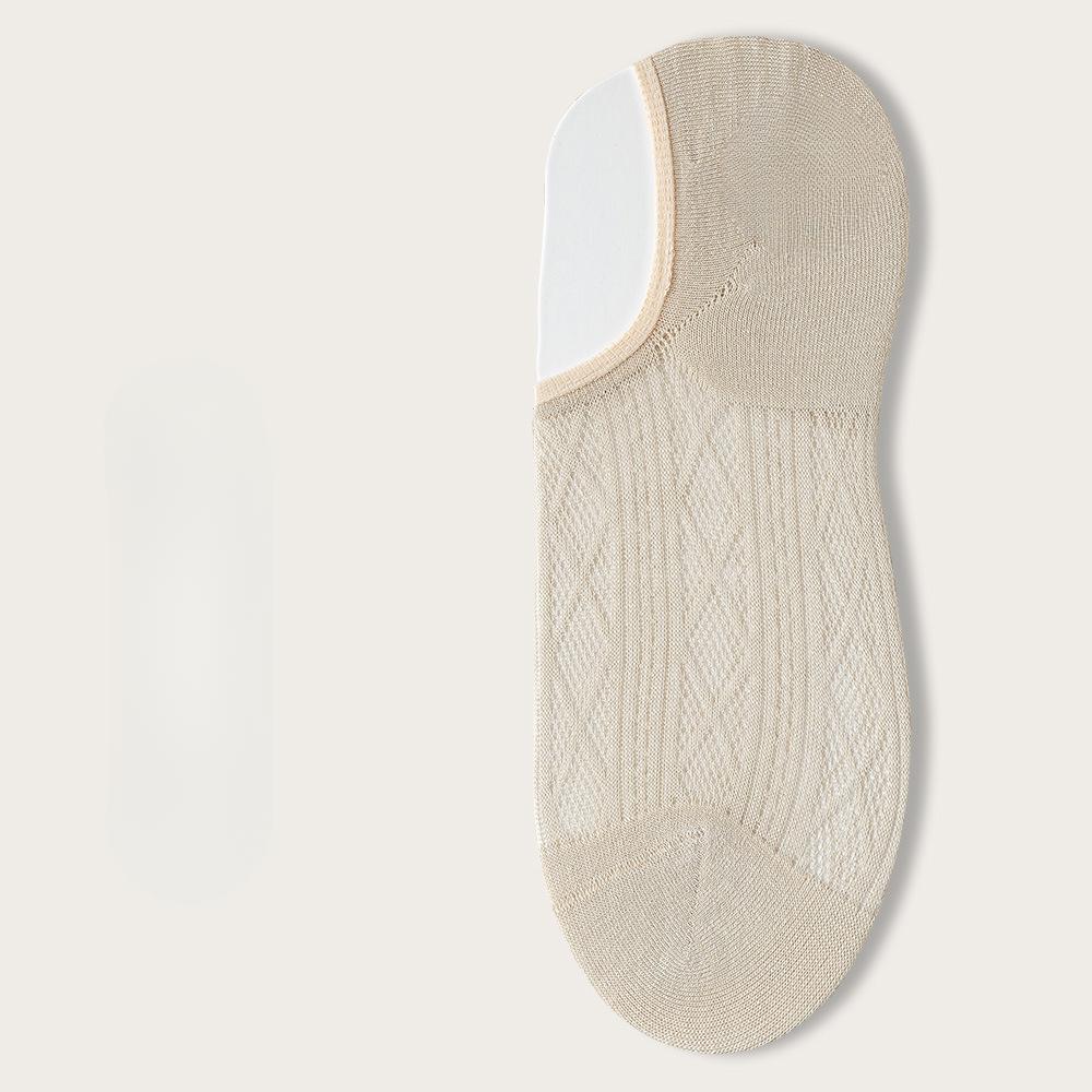 Female Summer Ultra Thin New Boneless Comfortable Cool Breathable Sweat Absorbing Antibacterial Socks