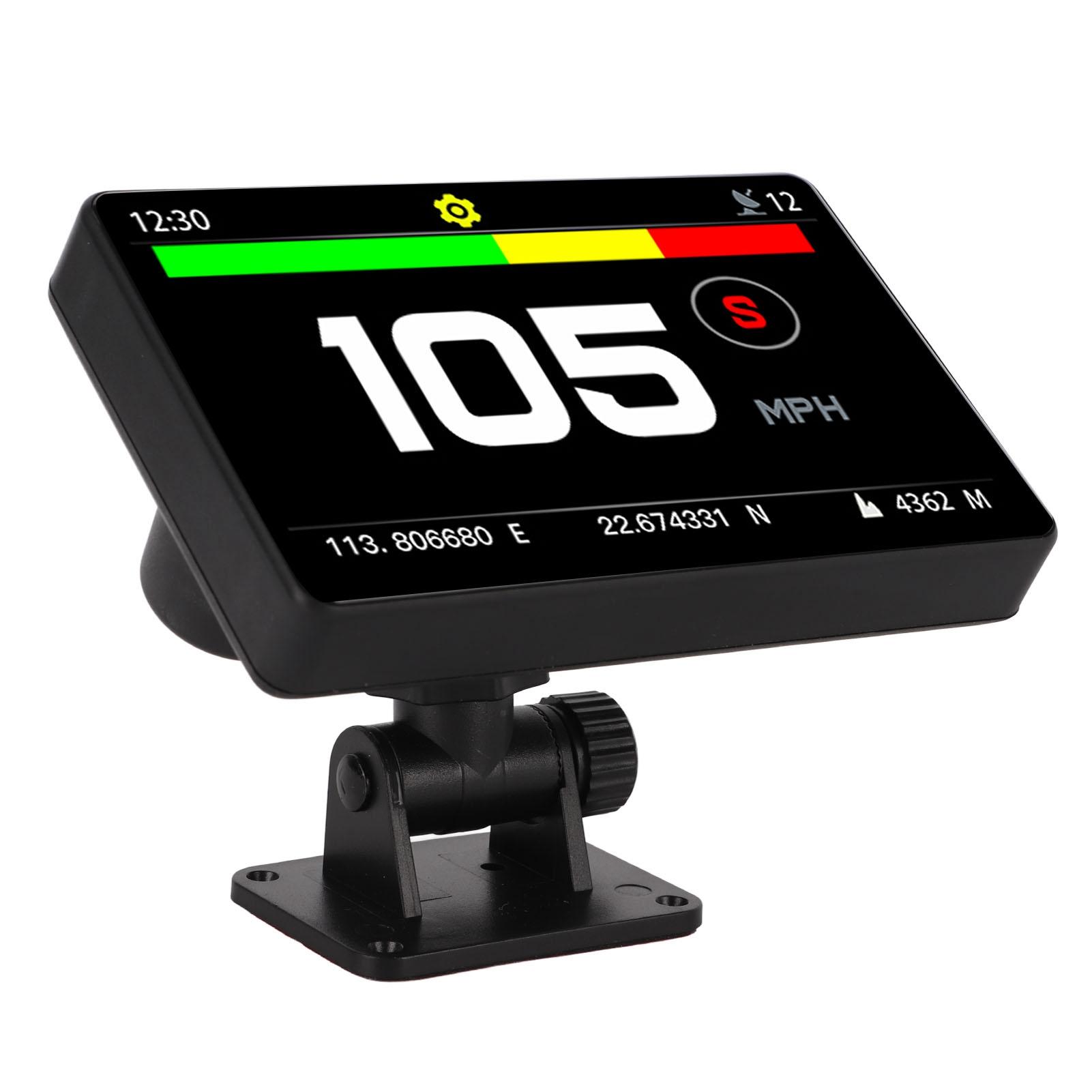 

Автомобильный смарт-дисплей HUD на приборной панели Heads Up на лобовое стекло Спидометр Сигнализация усталости водителя GPS Компас