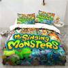 3D Druck Mein Spiel Singende Monster Bettwäschesets Bettdecke Steppdecke Bettbezug Bettbezug Kissenbezugsets Kinder Erwachsenengröße