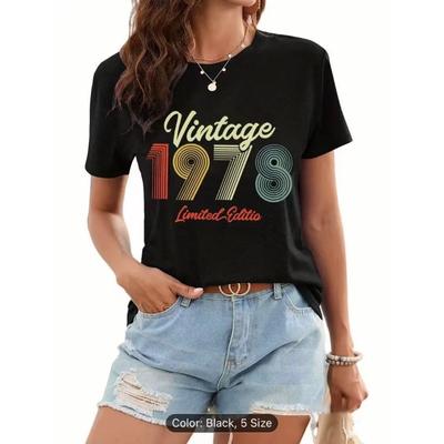 Letné dámske tričká s okrúhlym výstrihom s potlačou, módne, ležérne, roztomilé, s krátkym rukávom, z čistej bavlny